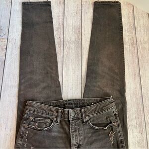 American Eagle Grey Skinny Jeans 28 X 32